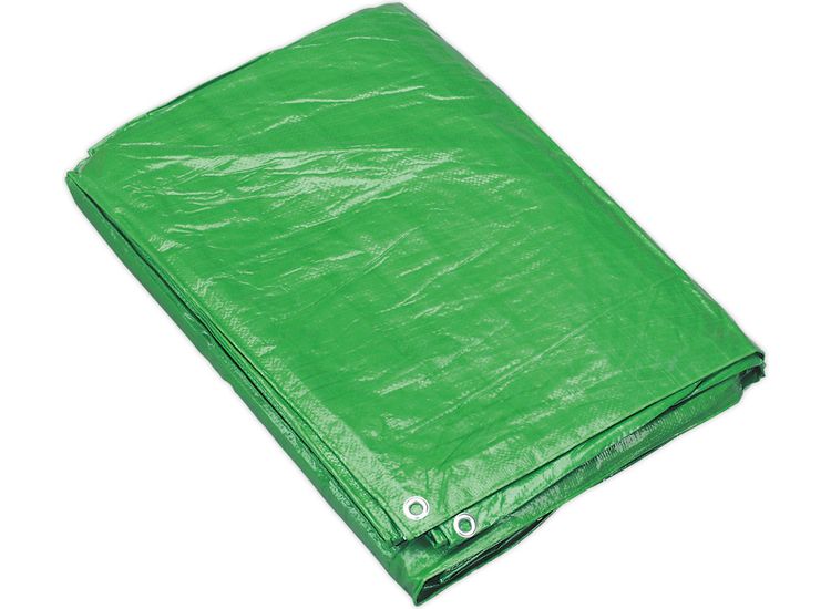 Sealey TARP1012G Tarpaulin 3.05 x 3.66m Green