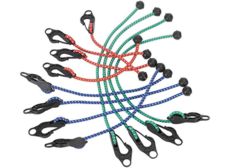 Sealey TARP12 Assorted Tarpaulin Cord Set 12pc