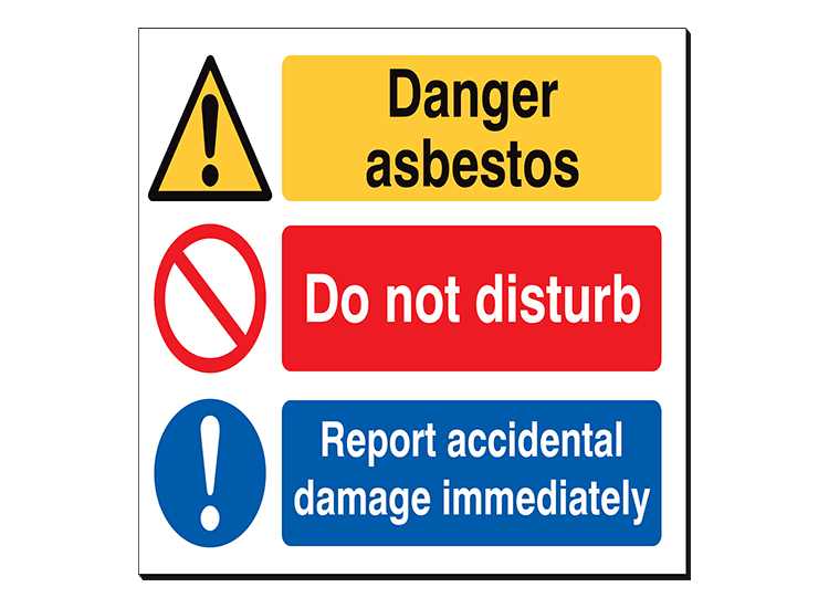 Danger Asbestos - 480 x 350 mm