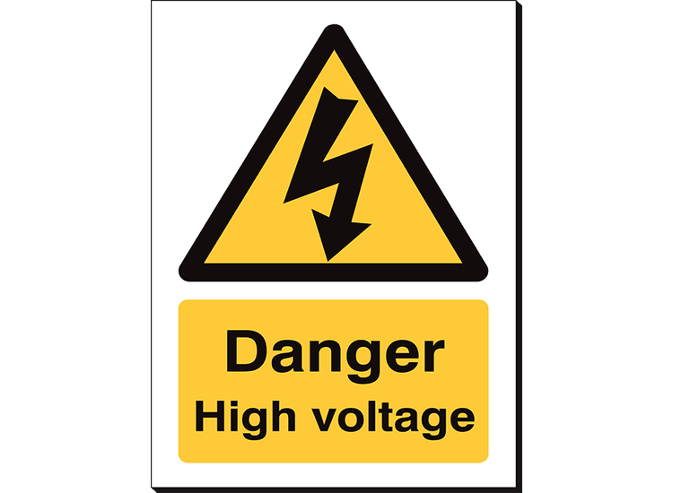 Danger High Voltage - 240 x 360 mm