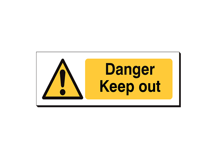 Danger Keep Out - 360 x 120 mm