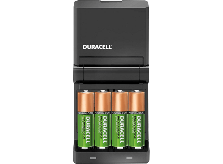 DURACELL Hi-Speed Charger with 2 x AA &amp; 2 x AAA 'Duralock' Batteries