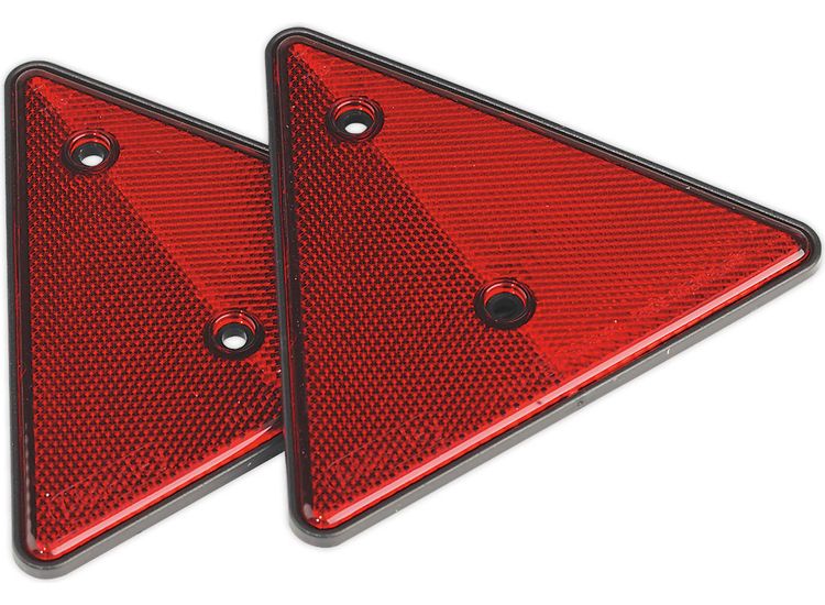 Sealey TB17 Rear Reflective Red Triangle Pack of 2