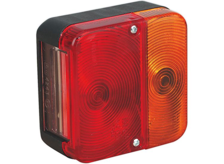 Sealey TB18 Rear Square Lamp Cluster 12V with Bulbs