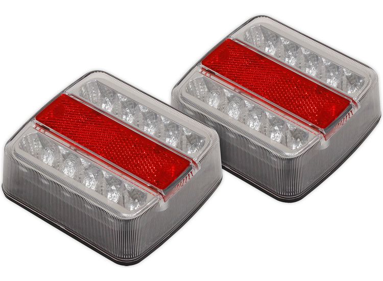 Sealey TB18LED Lighting Cluster Rear Square LED 12V