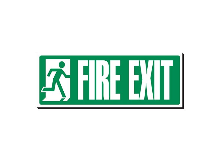 Fire Exit - 360 x 120 mm