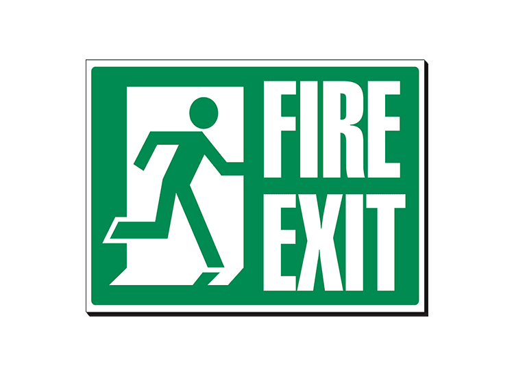 Fire Exit - 360 x 240 mm