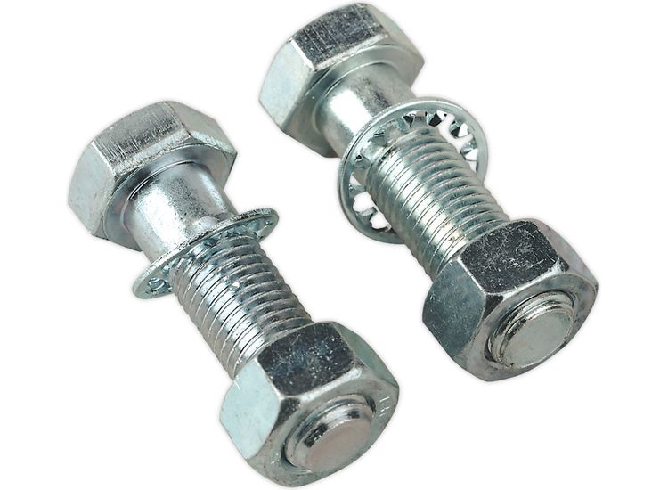 Sealey TB27 Tow Ball Bolts &amp; Nuts M16 x 55mm Pack of 2