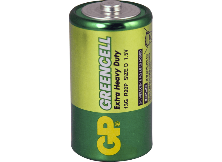 GP BATTERIES 'Greencell' Heavy Duty Batteries - Zinc Chloride