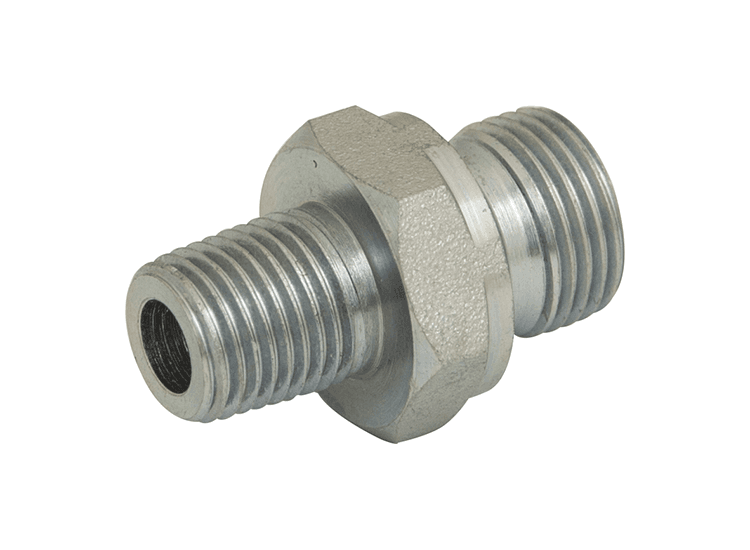 Hydraulic BSPP/BSPT Adaptor - Male : Male