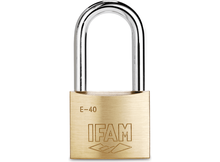 IFAM Long Shackle Padlocks - Brass