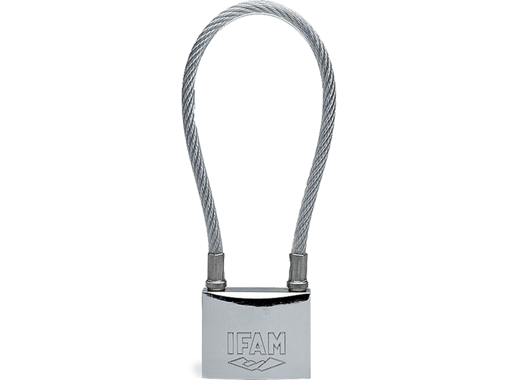 IFAM Security Cable Shackle Padlocks - Stainless Steel