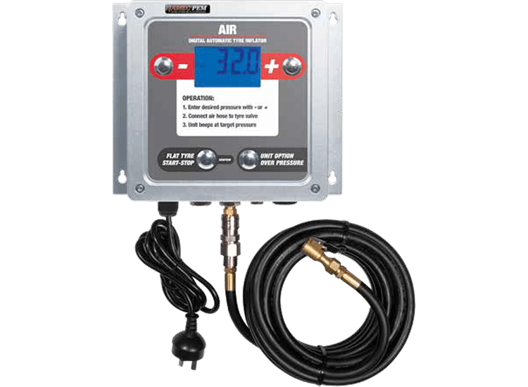 JAMEC PEM Digital Wall Mounted Tyre Inflator - Die Cast Case and Metal Buttons
