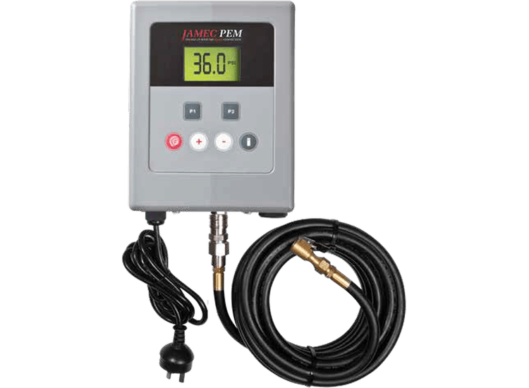 JAMEC PEM Digital Wall Mounted Tyre Inflator with Over Pressure - Plastic Case