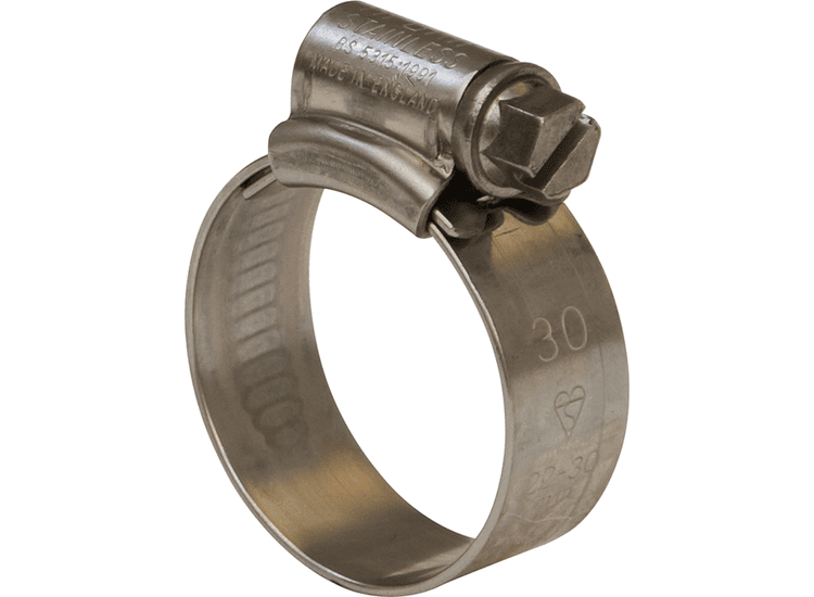JCS 'Hi-Grip' 304 Stainless Steel (A2) Hose Clips