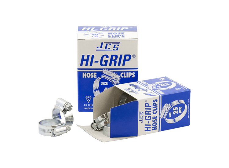 JCS 'Hi-Grip' Hose Clips - Boxed