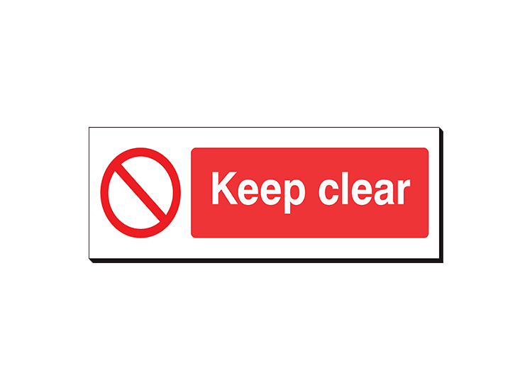 Keep Clear - 360 x 120 mm