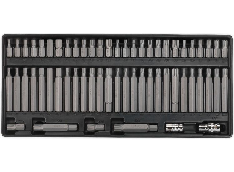 Sealey TBT11 Tool Tray with Security TRX-Star*/Hex/Ribe/Spline Bit Set 60pc