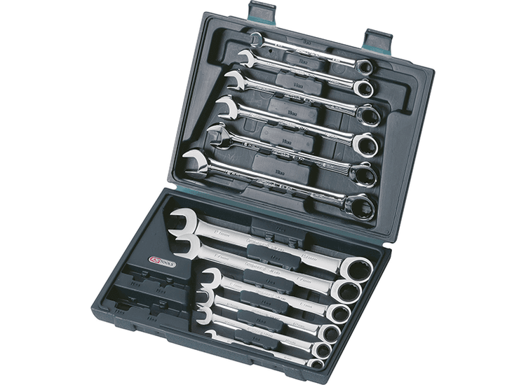 KS TOOLS 'GEARplus<sup>&amp;reg;</sup>' Ratchet Combination Spanner Set