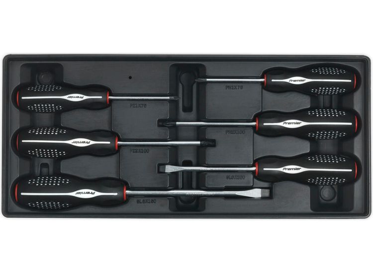 Sealey TBT14 Tool Tray with Screwdriver Set 6pc