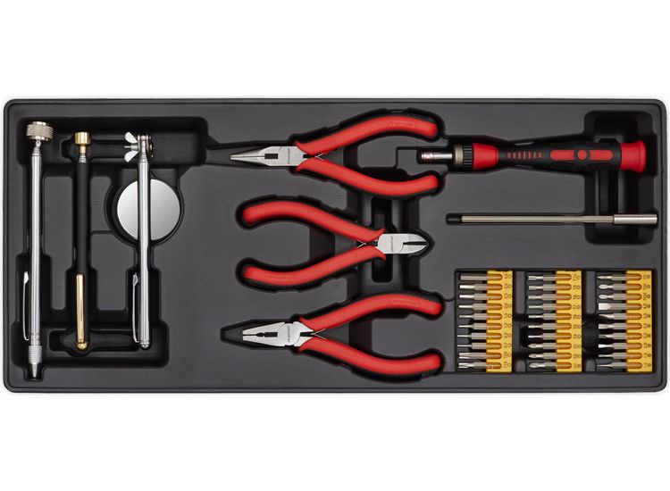Sealey TBT17 Tool Tray with Precision &amp; Pick-Up Tool Set 38pc