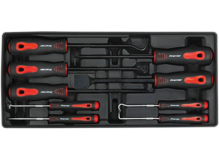 Sealey TBT23 Tool Tray with Scraper &amp; Hook Set 9pc