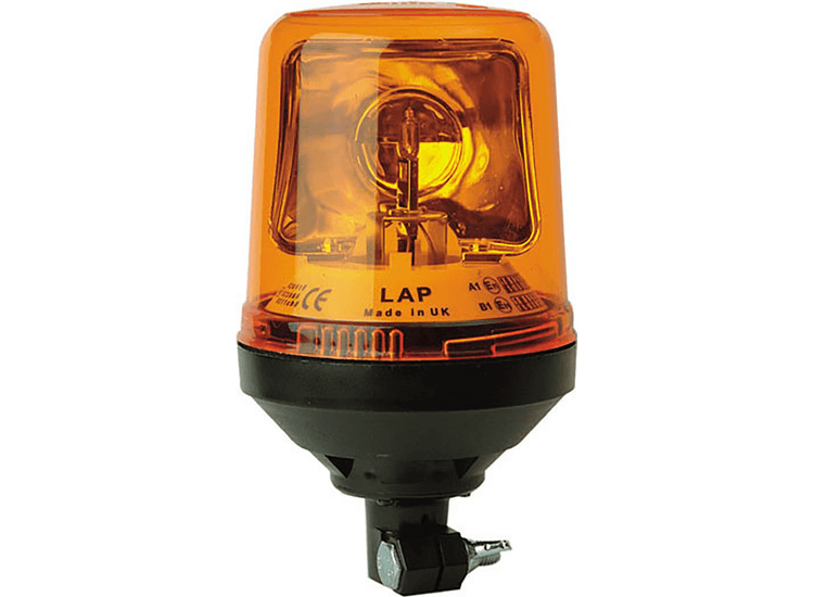LAP ELECTRICAL Halogen Rotating Beacon - DIN Pole Mount
