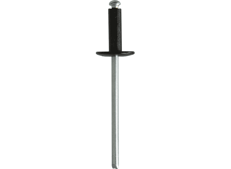 Large Flange Black Rivets
