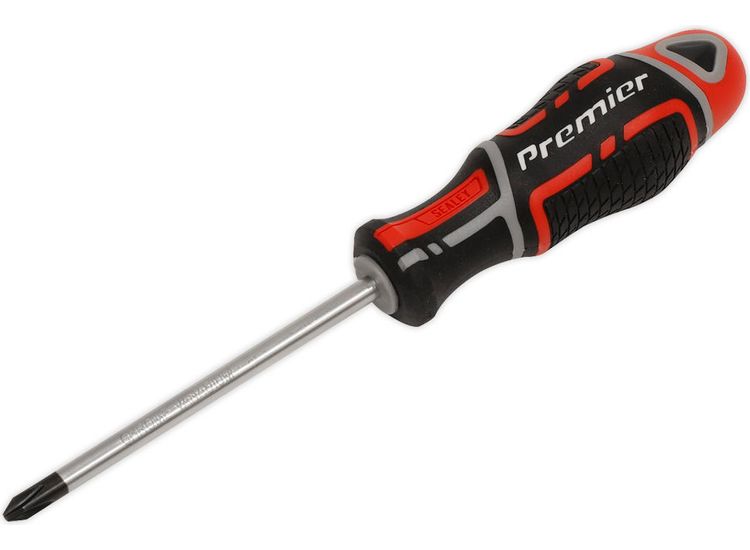 Sealey AK4366 Screwdriver Pozi #2 x 100mm GripMAX&amp;reg;