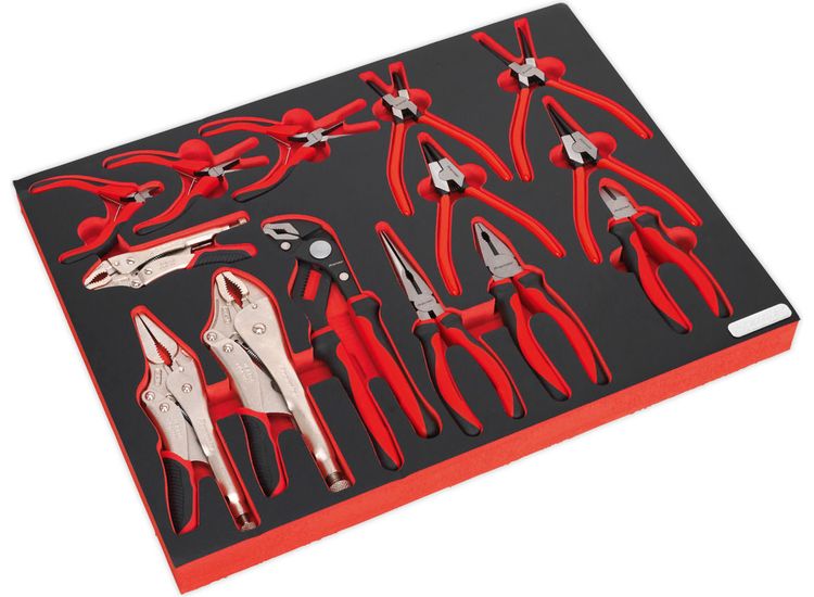 Sealey TBTP05 Tool Tray with Pliers Set 14pc
