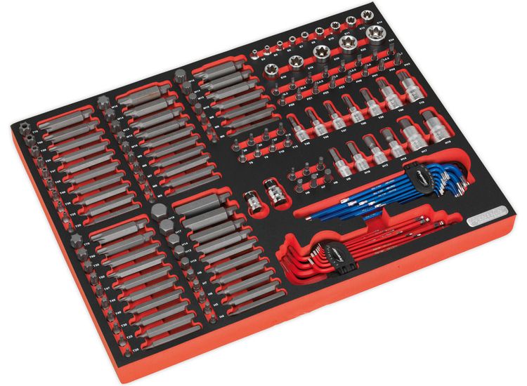 Sealey TBTP07 Tool Tray with Specialised Bits &amp; Sockets 177pc