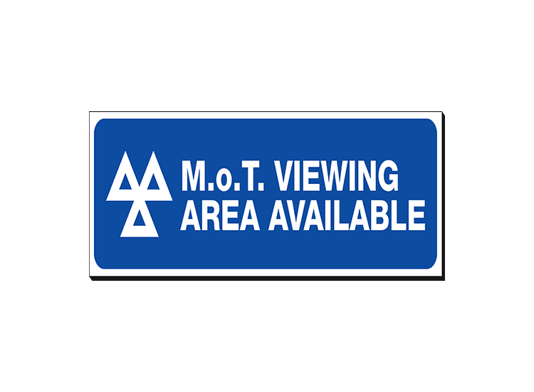 MOT Viewing Area Available - 480 x 150 mm