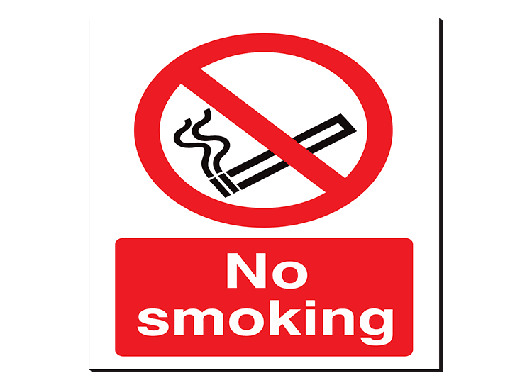 No Smoking - 350 x 480 mm