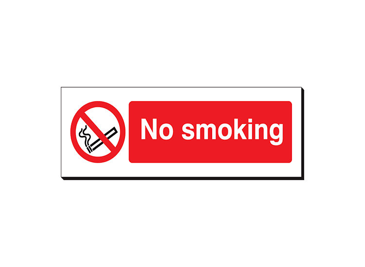No Smoking - 360 x 120 mm