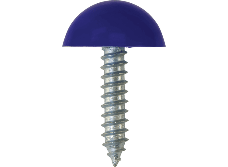 Number Plate Fasteners - Self-Tappers with Domes and Cups