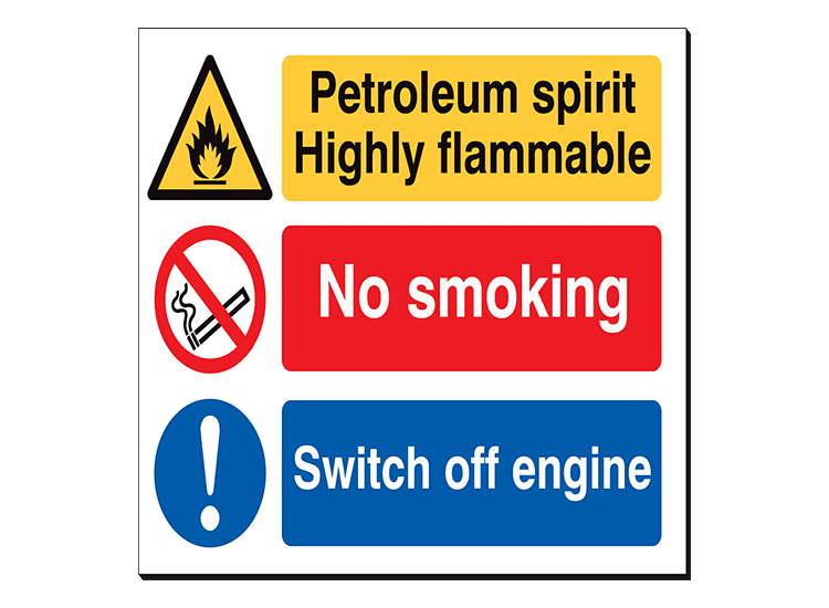 Petroleum Spirit Highly Flammable - 480 x 350 mm