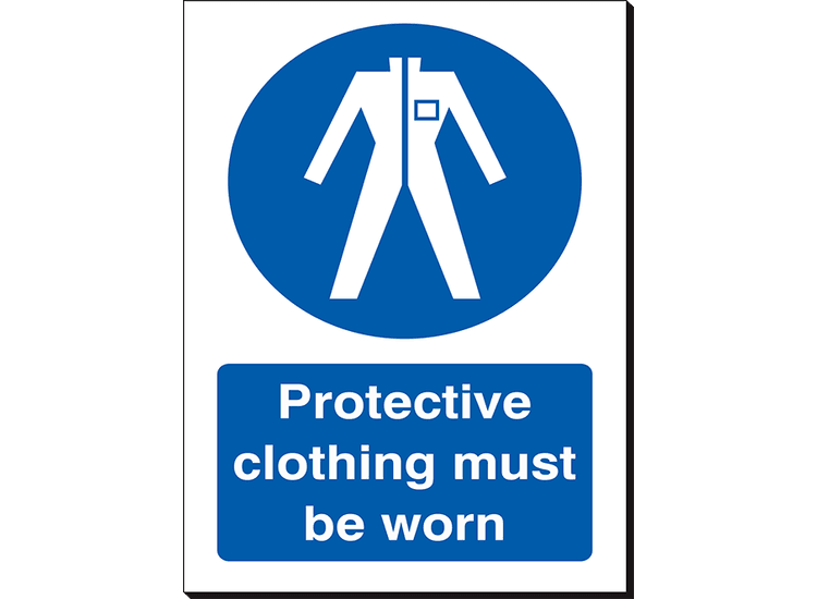 Protective Clothing Must Be Worn - 240 x 360 mm