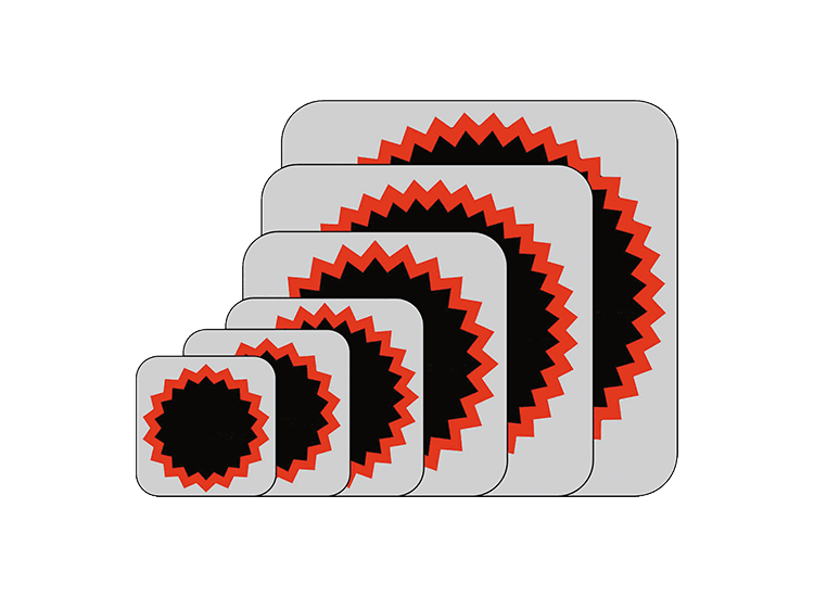 REMA TIP TOP Tube Patches - Red Edge, Round