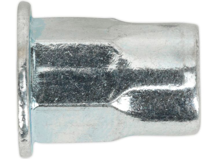 Sealey TIHHM4 Threaded Insert (Rivet Nut) M4 Half Hex Pack of 50