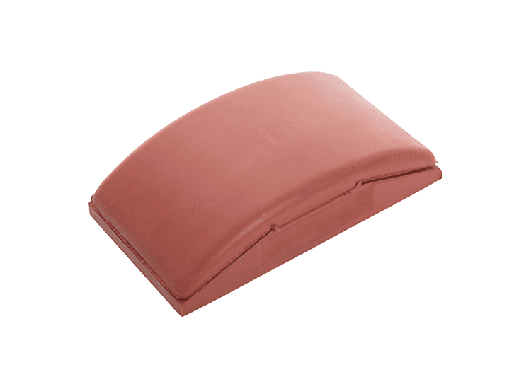 Sanding Block - Dense Red Rubber