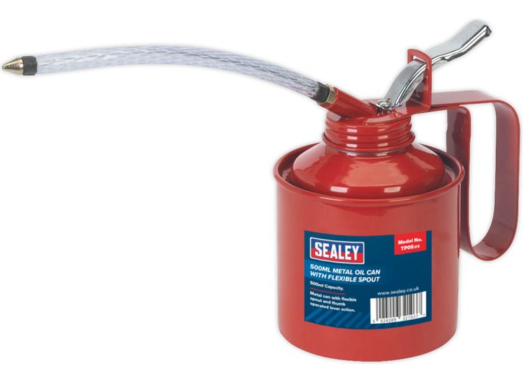 Sealey TP05 Metal Oil Can Flexible Spout 500ml