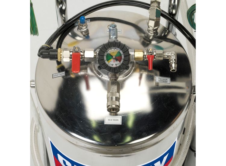 Sealey TP200S Air Operated Fuel Drainer 40ltr Stainless Steel