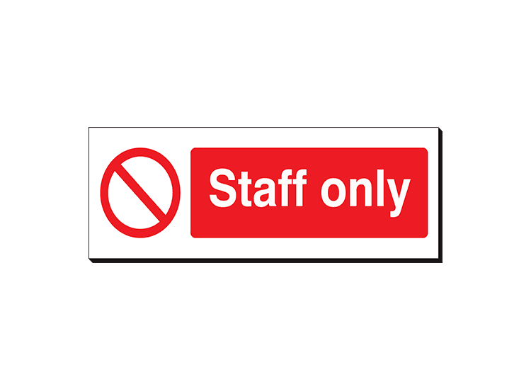 Staff Only - 360 x 120 mm