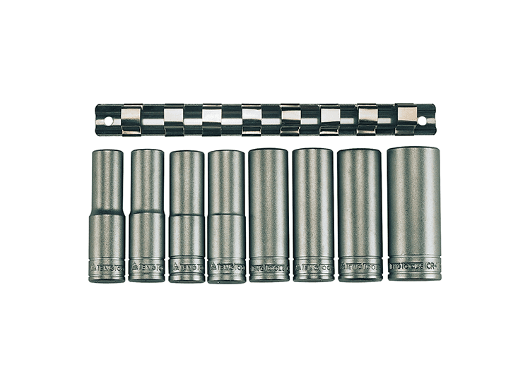 TENG TOOLS 1/2" Drive Deep Socket Set - 6 Point
