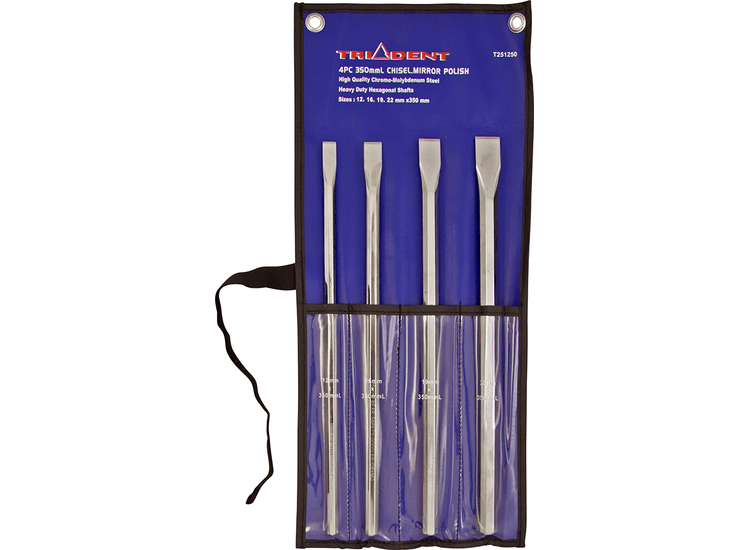 TRIDENT Long Chisel Set - Metric Sizes
