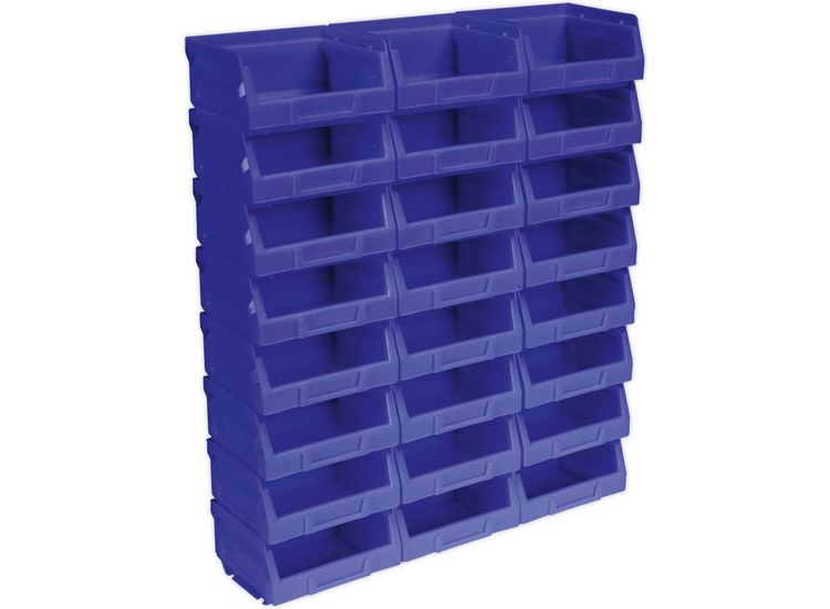Sealey TPS124B Plastic Storage Bin 105 x 85 x 55mm - Blue Pack of 24