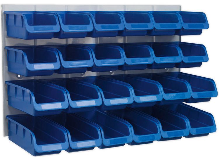 Sealey TPS131 Bin &amp; Panel Combination 24 Bins - Blue