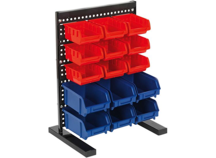 Sealey TPS1569 Bin Storage System Bench Mounting 15 Bin