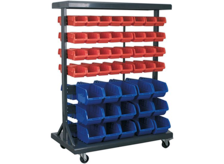 Sealey TPS94 Mobile Bin Storage System with 94 Bins