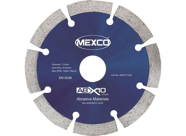 MEXCO Abrasive Materials X10 Grade Diamond Blade